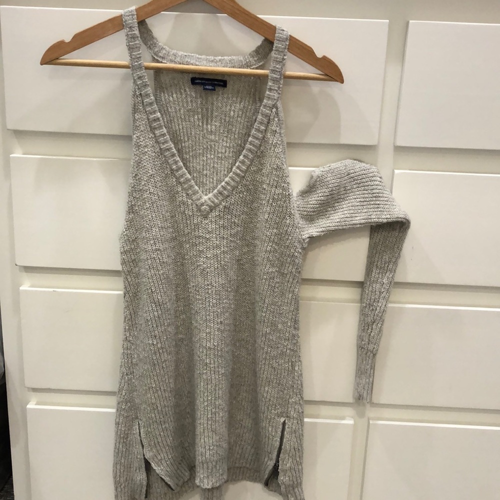 Cold shoulder sweater
